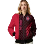 detroit pistons triple side stripes red black bomber jacket best selling