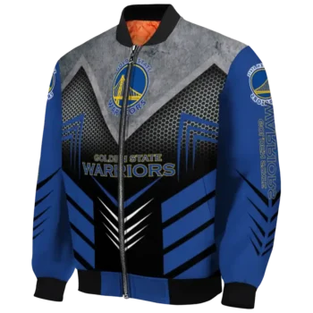 golden state warriors arrow layer blue black bomber jacket best selling