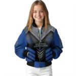 golden state warriors arrow layer blue black bomber jacket best selling