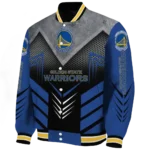 golden state warriors arrow layer blue black varsity jacket best selling.webp