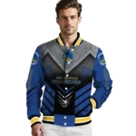 golden state warriors arrow layer blue black varsity jacket best selling.webp