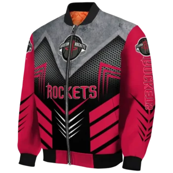 houston rockets arrow layer red black bomber jacket best selling