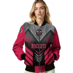 houston rockets arrow layer red black bomber jacket best selling