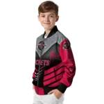houston rockets arrow layer red black bomber jacket best selling