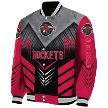 houston rockets arrow layer red black varsity jacket best selling.webp