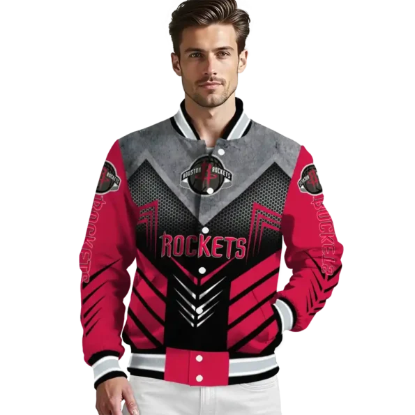 houston rockets arrow layer red black varsity jacket high quality.webp