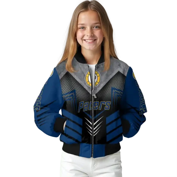 indiana pacers arrow layer blue black bomber jacket top rated
