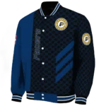 indiana pacers triple side stripes blue black varsity jacket best selling.webp