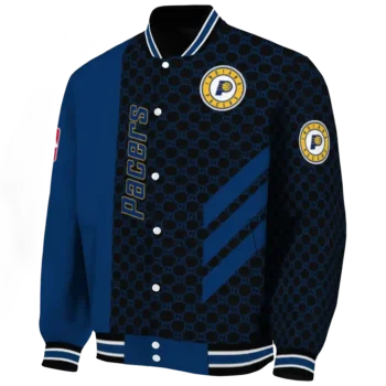 indiana pacers triple side stripes blue black varsity jacket best selling.webp