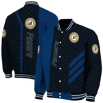indiana pacers triple side stripes blue black varsity jacket best selling.webp