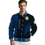 indiana pacers triple side stripes blue black varsity jacket best selling.webp