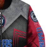 los angeles clippers arrow layer red black bomber jacket best selling