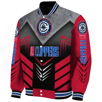 los angeles clippers arrow layer red black varsity jacket best selling.webp