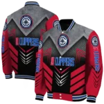 los angeles clippers arrow layer red black varsity jacket best selling.webp