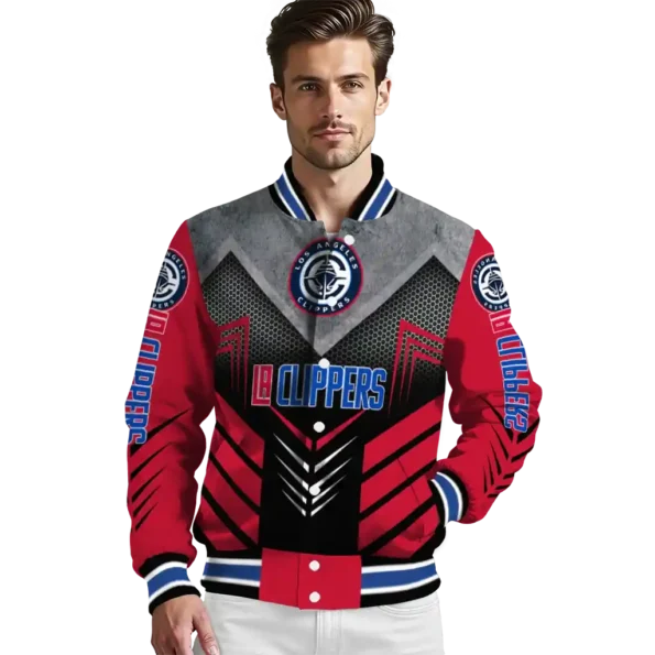 los angeles clippers arrow layer red black varsity jacket high quality.webp