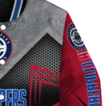 los angeles clippers arrow layer red black varsity jacket best selling.webp
