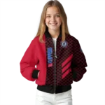 los angeles clippers triple side stripes red black bomber jacket best selling