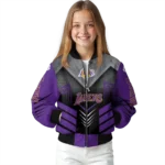 los angeles lakers arrow layer purple black bomber jacket best selling