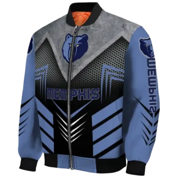 memphis grizzlies arrow layer blue black bomber jacket best selling