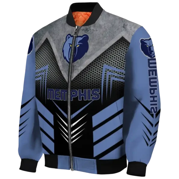 memphis grizzlies arrow layer blue black bomber jacket best selling