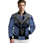 memphis grizzlies arrow layer blue black bomber jacket best selling