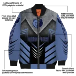 memphis grizzlies arrow layer blue black bomber jacket best selling