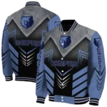 memphis grizzlies arrow layer blue black varsity jacket best selling.webp