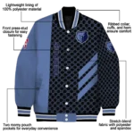memphis grizzlies triple side stripes blue black varsity jacket best selling.webp
