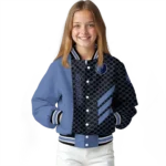 memphis grizzlies triple side stripes blue black varsity jacket best selling.webp