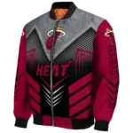 miami heat arrow layer red black bomber jacket best selling