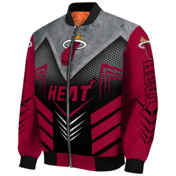 miami heat arrow layer red black bomber jacket best selling