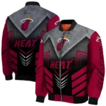 miami heat arrow layer red black bomber jacket best selling