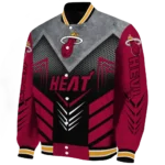 miami heat arrow layer red black varsity jacket best selling.webp