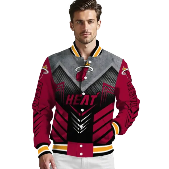 miami heat arrow layer red black varsity jacket high quality.webp
