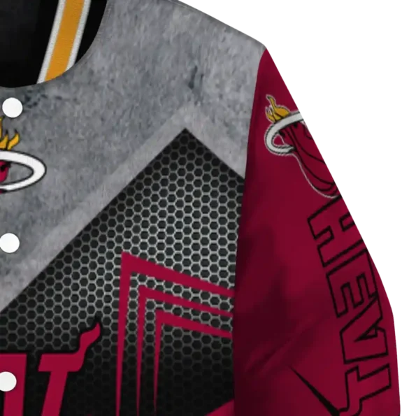 miami heat arrow layer red black varsity jacket premium grade.webp