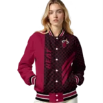 miami heat triple side stripes red black varsity jacket best selling.webp