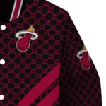 miami heat triple side stripes red black varsity jacket best selling.webp