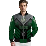 milwaukee bucks arrow layer green black bomber jacket best selling