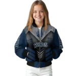minnesota timberwolves arrow layer midnight blue black bomber jacket best selling