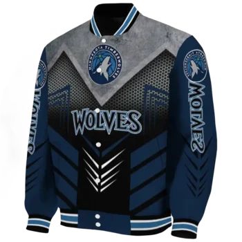 minnesota timberwolves arrow layer midnight blue black varsity jacket best selling.webp