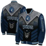 minnesota timberwolves arrow layer midnight blue black varsity jacket best selling.webp