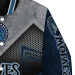 minnesota timberwolves arrow layer midnight blue black varsity jacket best selling.webp