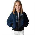 minnesota timberwolves triple side stripes midnight blue black bomber jacket best selling