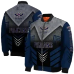 new orleans pelicans arrow layer navy black bomber jacket best selling