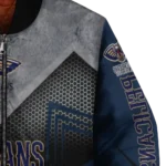 new orleans pelicans arrow layer navy black bomber jacket best selling