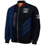 new orleans pelicans triple side stripes navy black bomber jacket best selling