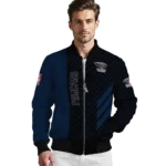 new orleans pelicans triple side stripes navy black bomber jacket best selling
