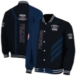 new orleans pelicans triple side stripes navy black varsity jacket best selling.webp