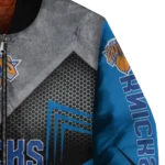 new york knicks arrow layer blue black bomber jacket best selling