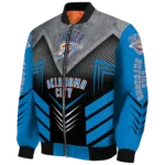 oklahoma city thunder arrow layer blue black bomber jacket best selling